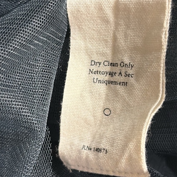 NWT LoveShackFancy Jaylen Strapless Dress | Black Embroidered Tulle | Size 0 - Picture 12 of 16